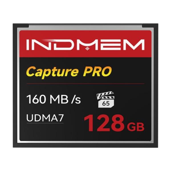CF Card 128GB Memory Card High Speed UDMA Up to 160MB/s Camera Cards Designed for Photographers & Videographers,Support High-Speed Continuous Shooting or 4K Video Recording (Black-128G) 