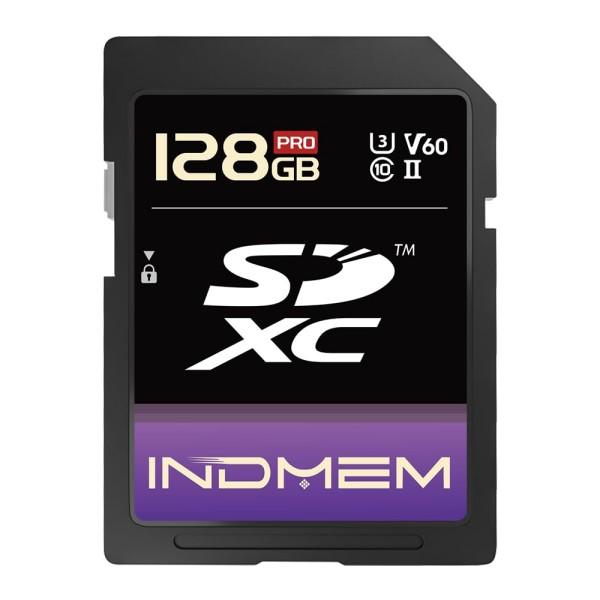 128GB UHS-II V60 SDXC SD Card U3, High Speed Memory Card Max Read 280MB/s for Professional Camera 4K/6K Video Recording