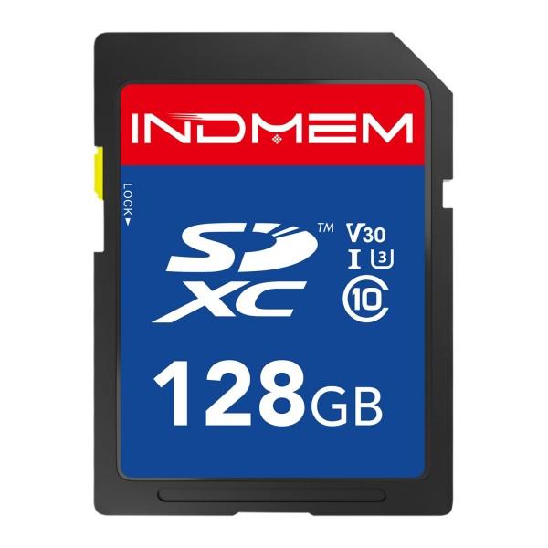High Speed 128GB SDXC Card UHS-I, C10 U3 V30 Memory Card up to 90MB/s, 4K & Full HD Video Recording Card for DSLR Camcorder Camera PC, 1 Pack & 2 Pack
