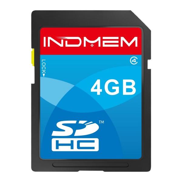 INDMEM SD Card 4GB SDHC Class 4 Flash Memory Card 4 GB Digital Camera Cards 1Pack 2Pack 5Pack 10Pack